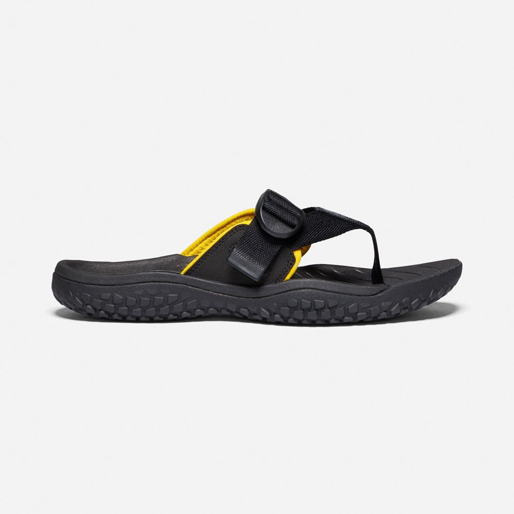 Keen Sandaal Heren Zwart - Solr Toe Post Sandal - 93672-EUMV